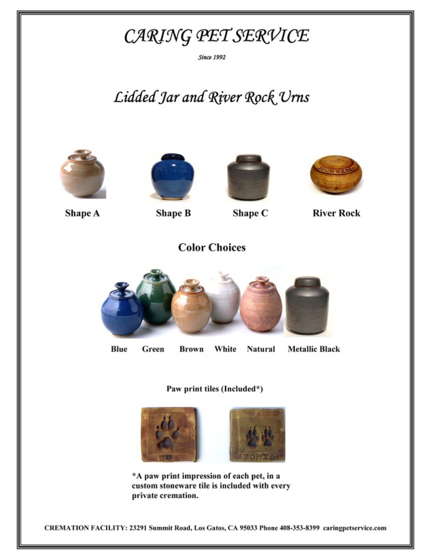 standard urn options